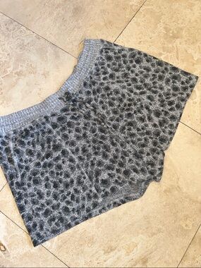 Soma Heathered Gray Ribbed-Waist Lounge Shorts